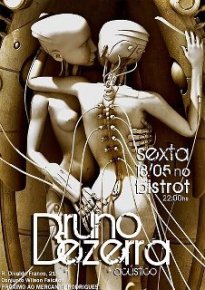 Bruno Bezerra no Alfredo Bistrot, nesta sexta, às 22 horas